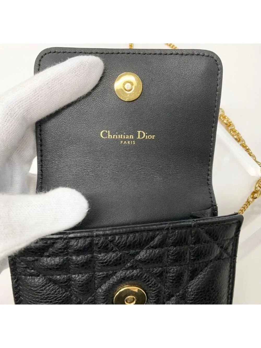 Dior Cannage Caro Phone Case Pochette
